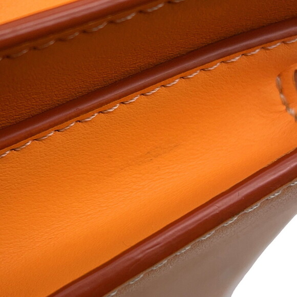 BURBERRY Orange Leather Shoulder Bag - Picture 13 of 16